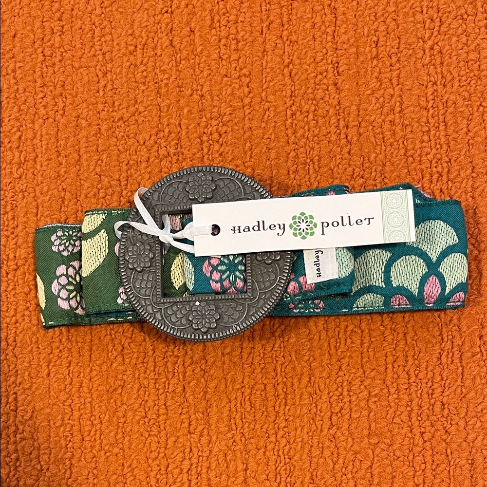Hadley Pollet Green Floral Belt